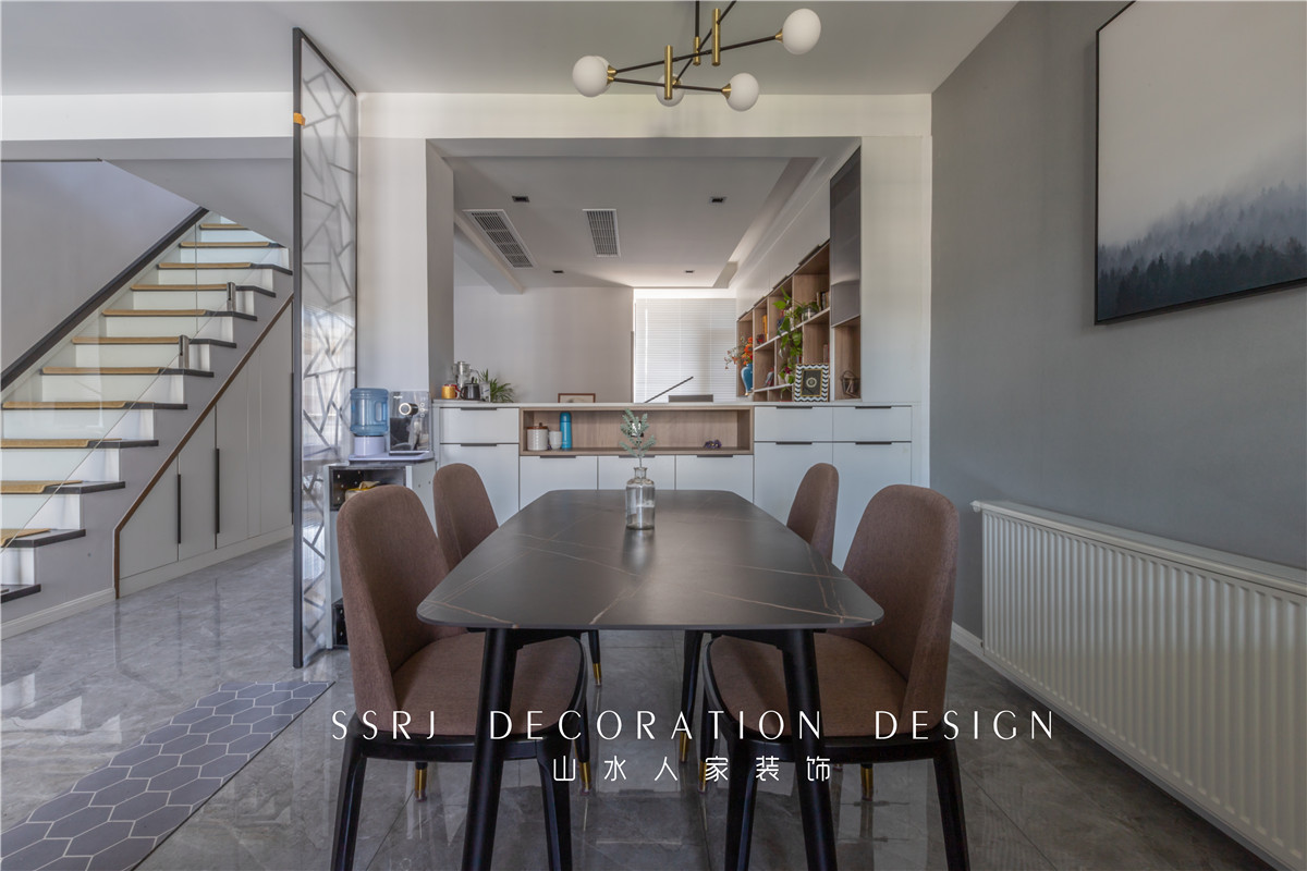 綠色家園北歐風格復(fù)式樓裝修效果圖