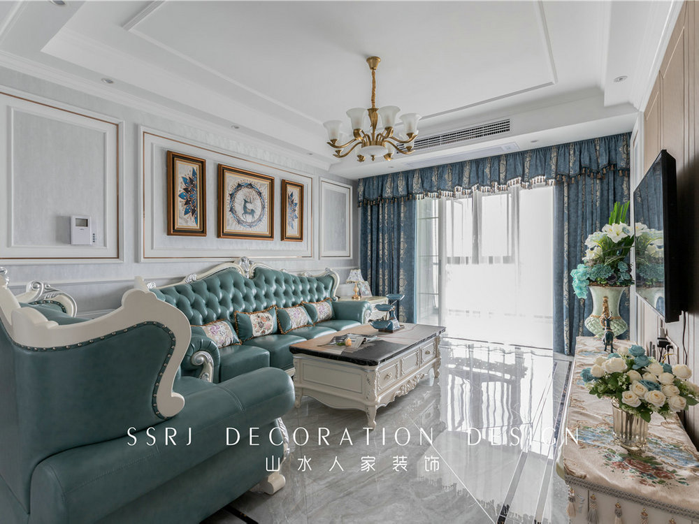 菩提苑149平簡歐風格裝修效果圖 菩提苑149平簡歐風格裝修效果圖