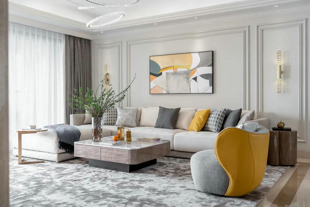 光谷新世界100平輕奢風(fēng)格裝修效果圖 現(xiàn)代輕奢 客廳1.jpg