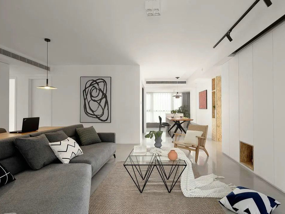 菩提苑125平現代風格裝修效果圖