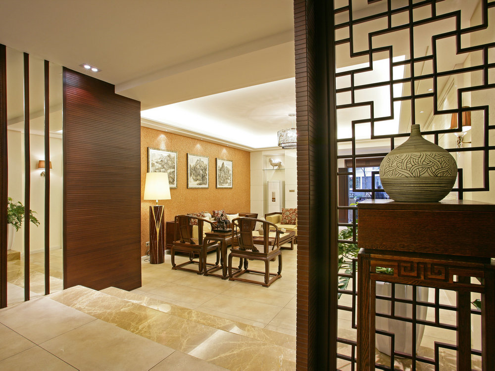 遠洋莊園別墅新中式風格裝修效果圖