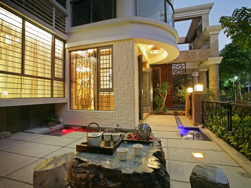 遠洋莊園別墅新中式風格裝修效果圖