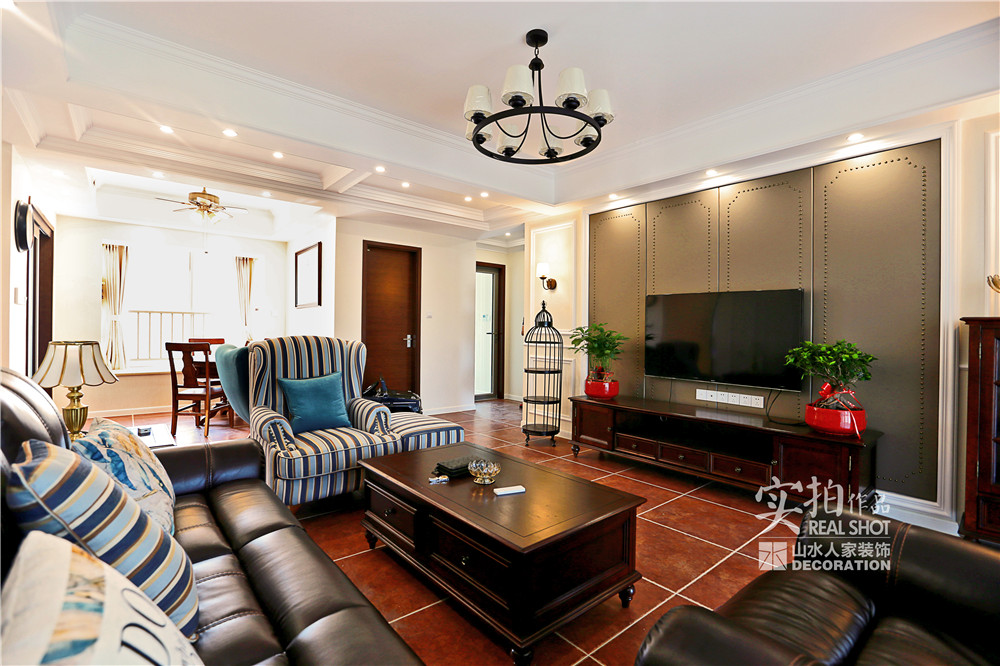 越秀星匯君泊132m^2美式風(fēng)格裝修效果圖 越秀星匯君泊132m^2美式風(fēng)格裝修效果圖