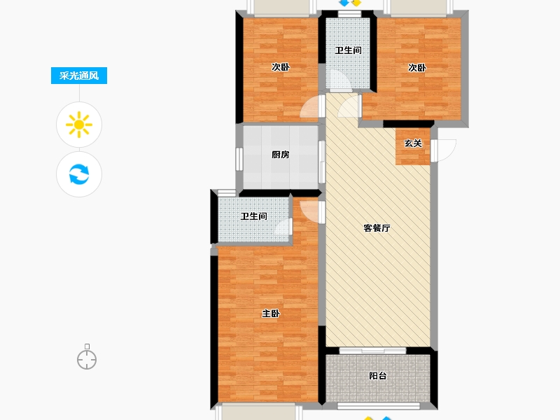 保利和光晨樾123平戶型采光通風(fēng) 保利和光晨樾123平戶型采光通風(fēng)